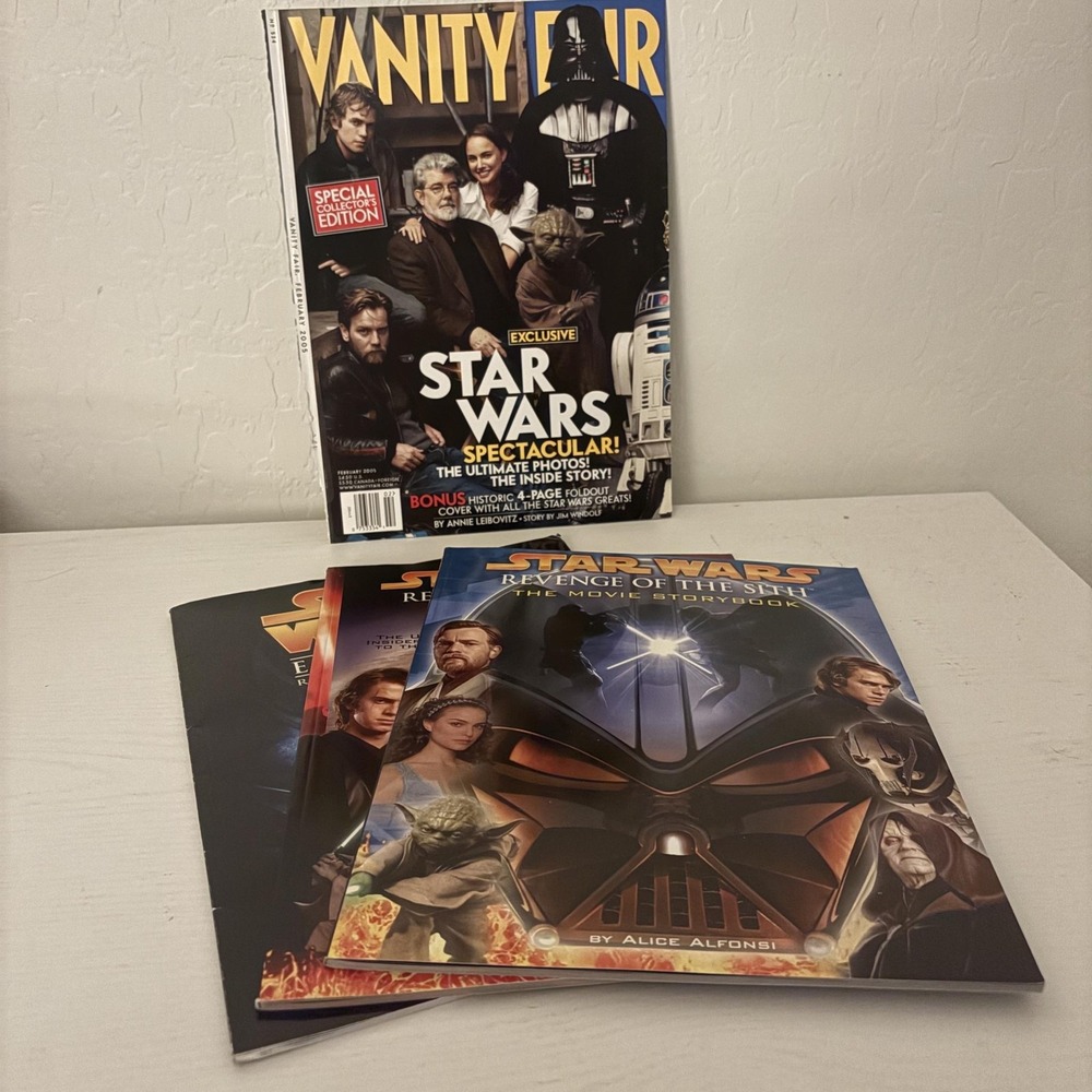 Vintage Star Wars Revenge Of The Sith Movie Alfonsi Vanity Fair Lot 4 Multi PB